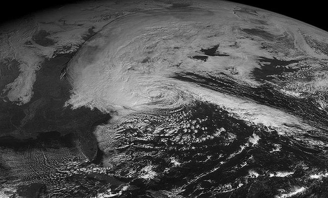 Hurricane Sandy strike on the USA coastline ©  SW